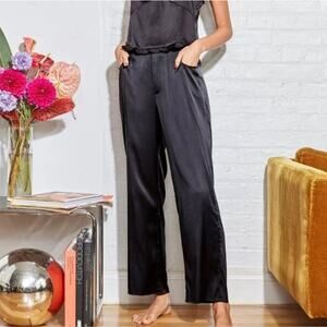 Fleur Du Mal Washable silk black pants size medium